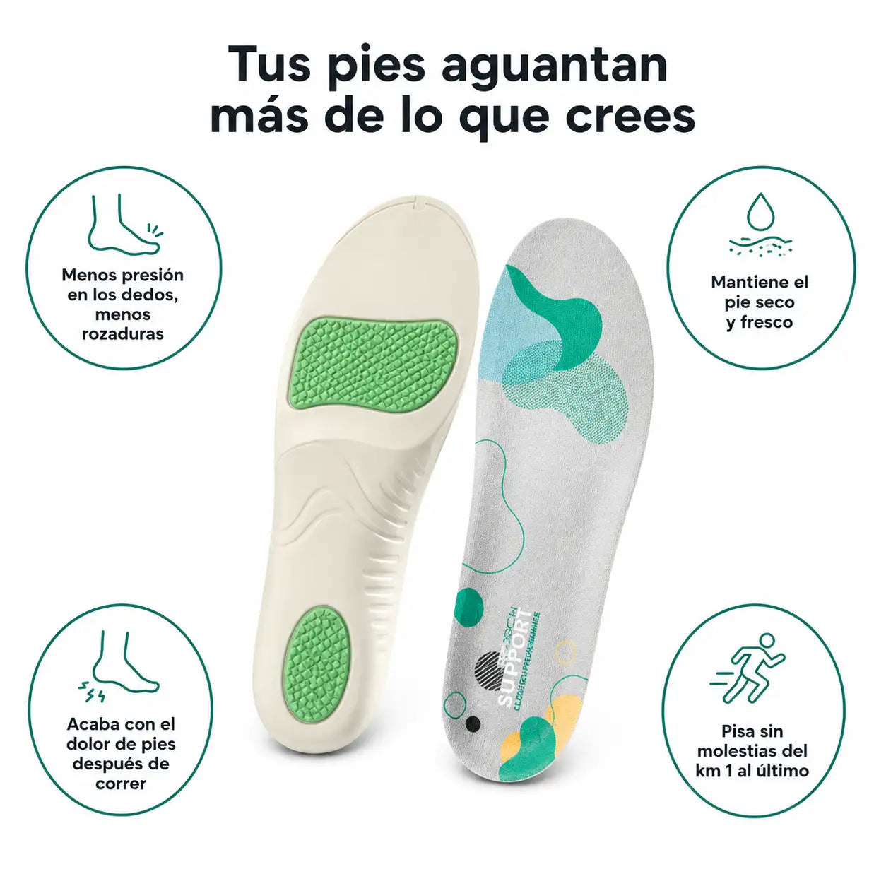 Stride Plantillas Anti-Rozaduras